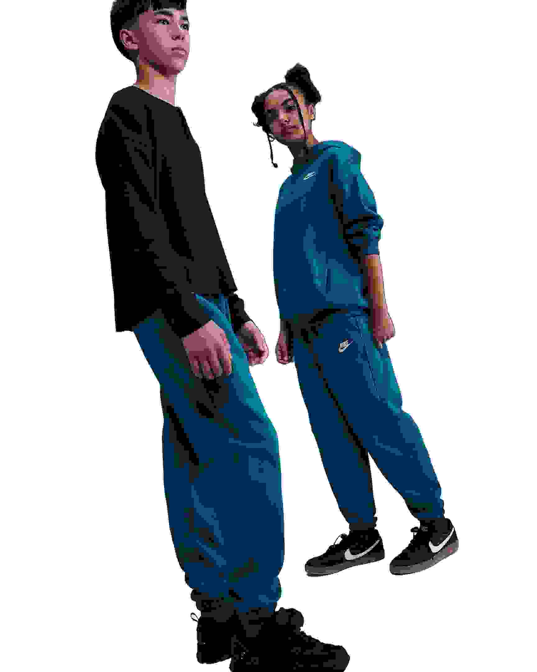 Nike Sportswear Club Fleece Big Kids' Blue Loose Pants